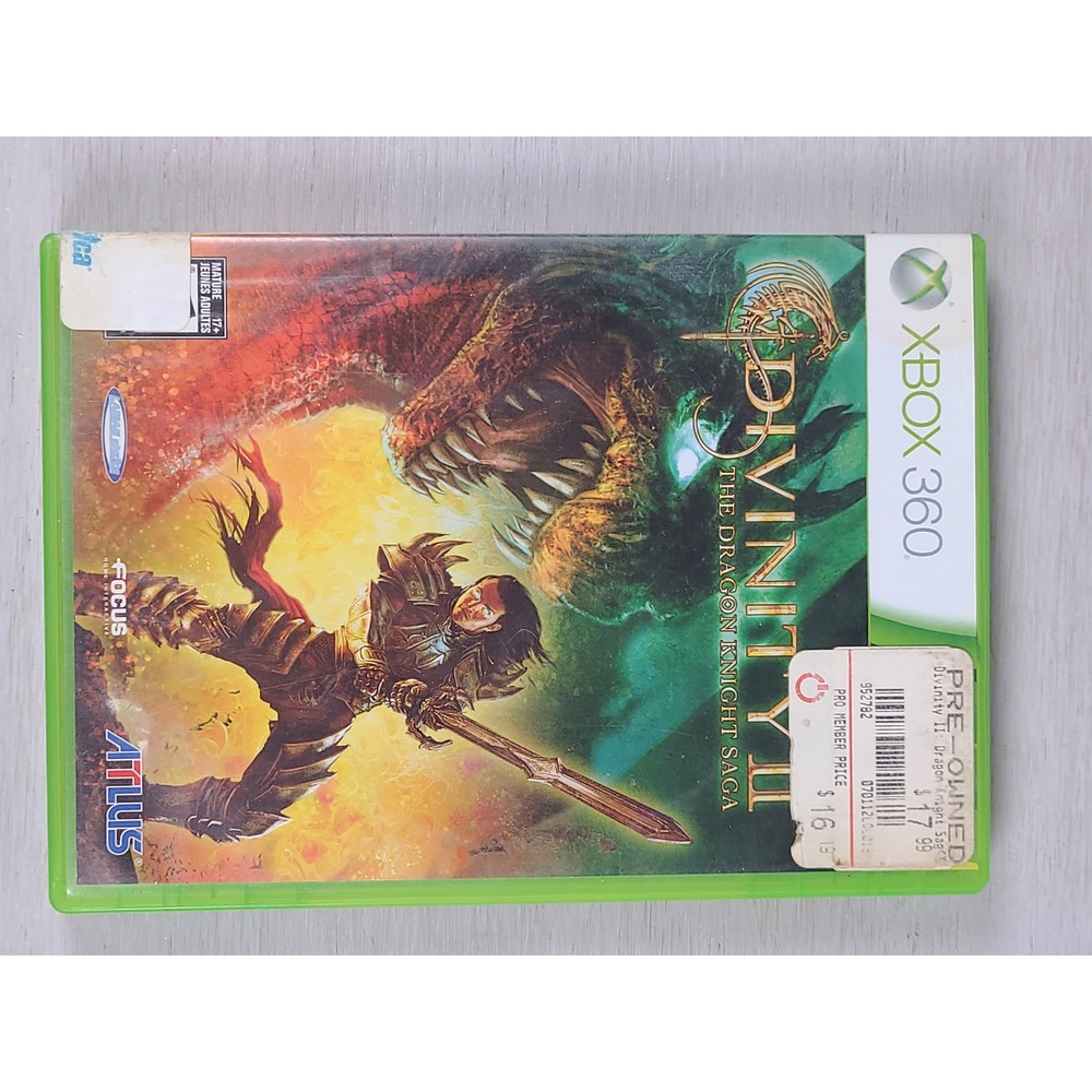 Divinity II The Dragon Knight Saga Xbox 360 Atlus Larian Studios RPG CIB